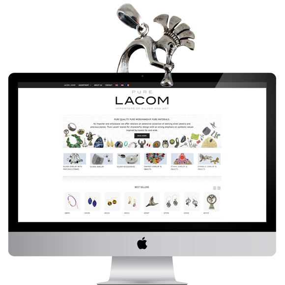 Lacombv.nl Lacom-gems.be website - Jewelry importer and wholesaler