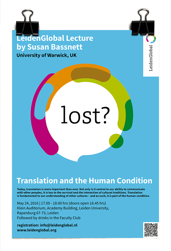 LeidenGlobal 2016 lecture - Susan Bassnett - Leiden University