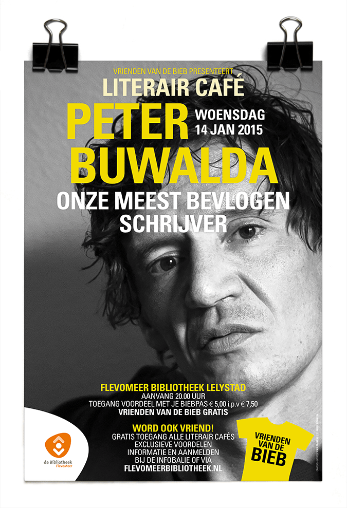 Peter Buwalda – Literair Café – Vrienden van de Bieb - Bibliotheek Lelystad - 2014-15