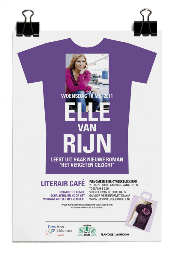 Elle van Rijn - Literair Café – Vrienden van de Bieb – Bibliotheek Lelystad