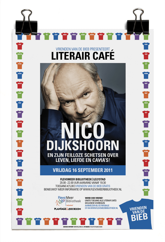 Nico Dijkshoorn - Literair Café – Vrienden van de Bieb – Bibliotheek Lelystad