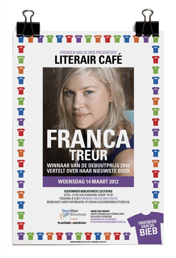Franca Treur - Literair Café – Vrienden van de Bieb – Bibliotheek Lelystad