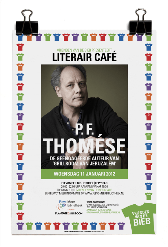 P.F. Thomése - Literair Café – Vrienden van de Bieb – Bibliotheek Lelystad