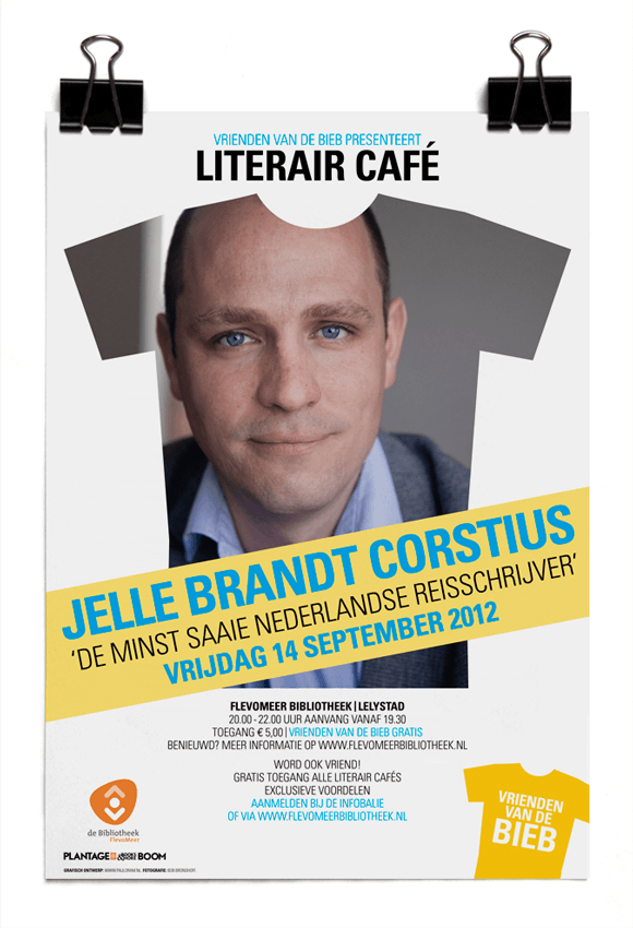 Jelle Brandt Corstius - Literair Café – Vrienden van de Bieb – Bibliotheek Lelystad