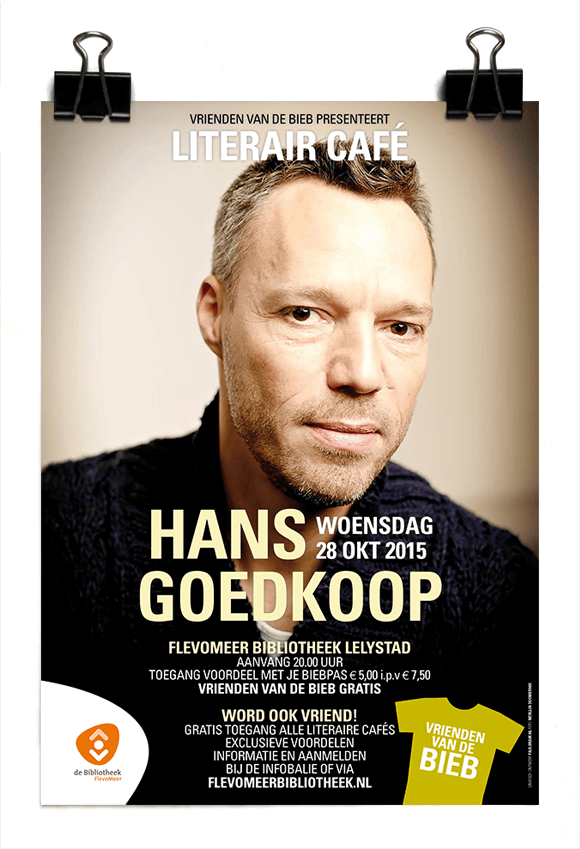 Hans Goedkoop -Literair Café – Vrienden van de Bieb – Bibliotheek Lelystad - 2015-16
